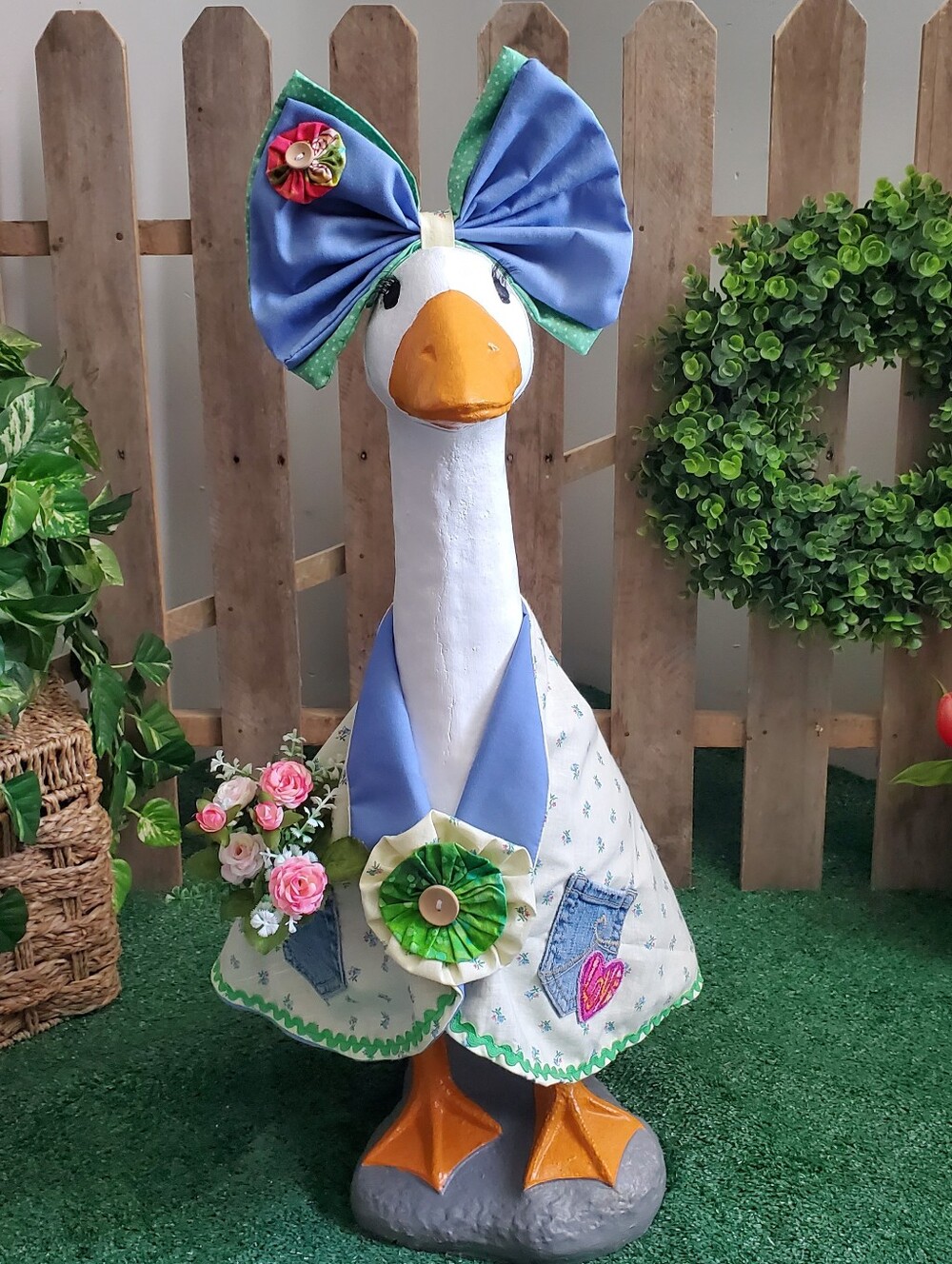 Porch Goose Outfit And Bow Set Spring/Summer